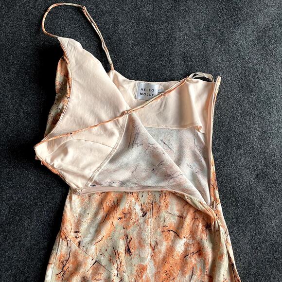 Hello Molly Catch the Waves Midi Dress Small Orange - Picture 6 of 14